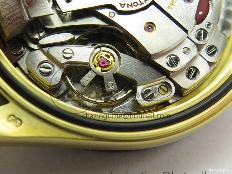 0412 Daytona 116518 Noob 1:1 Best Edition YG Plated 904L SS Case Goid Diamonds Dial on Black Rubber Strap SA4130 V4 (Free Extra Strap) Versatile 2587